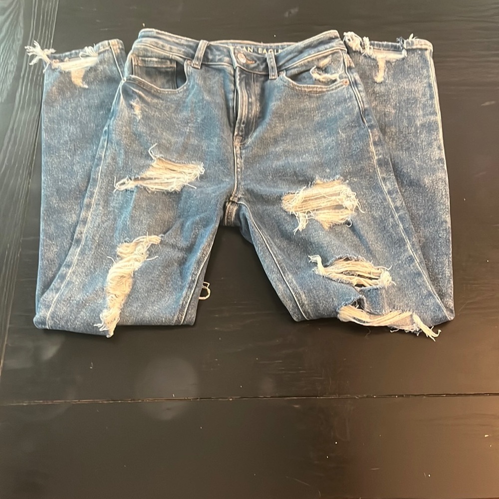 American eagle stretch ripped jeans